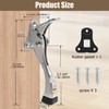 Jiozermi 2pcs 4 Inch KickDown Door Stopper, Aluminum Heavy Duty
