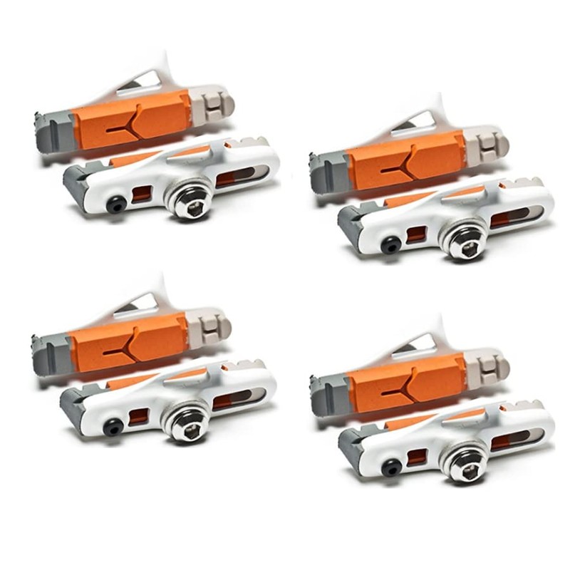 AWE X 4 Pairs 55mm White Cassette Road Brake Pads