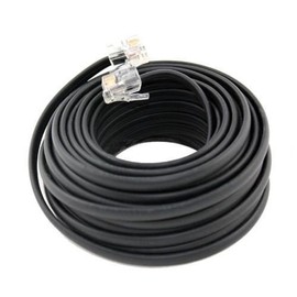 MaxLLTo 25 FT Feet RJ11 4C Modular Telephone Extension Phone Cord Cable Line Wire Black
