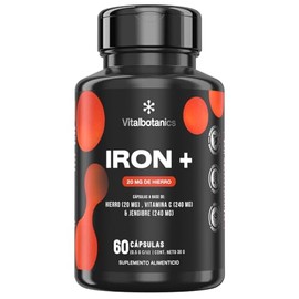 Hierro + Vitamina C y Jengibre Iron + VITAL BOTANICS