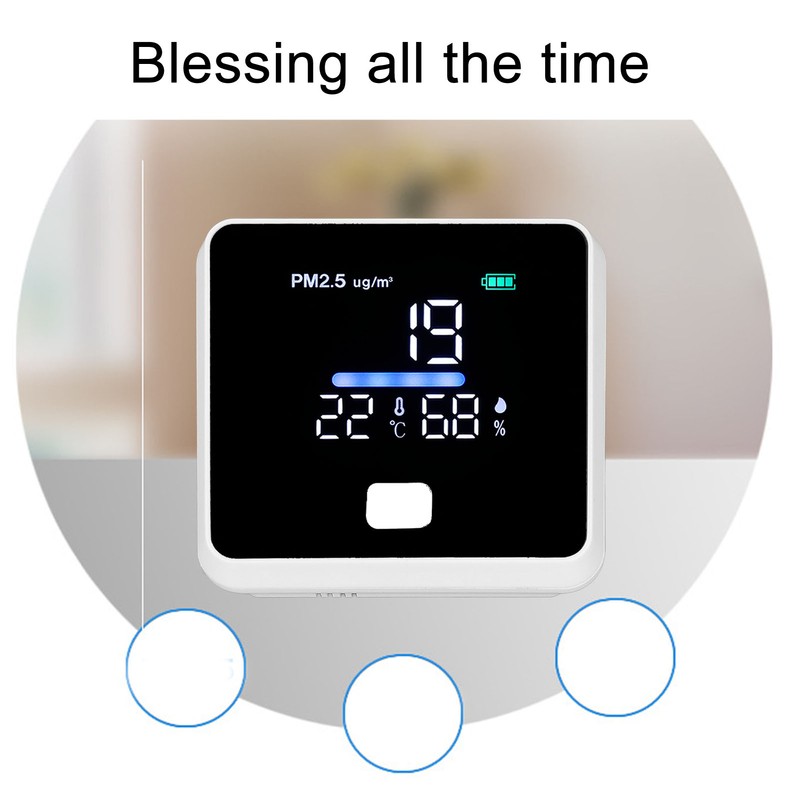 3 in 1 Air Quality Monitor Timely Accurate Measurement Temperature