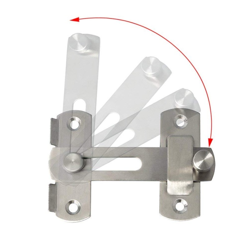 Gasea 6 Packs Stainless Steel Gate Latches Bar Latch Safety