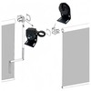 Generic Shade Cordless Bracket for Coolaroo Outdoor Exterior Roller Blind,