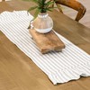Timeless Ticking Gray Table Runner, 62" L x 13" W,