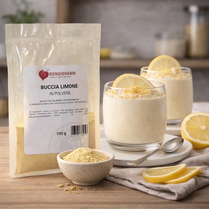 BONGIOVANNI FARINE E BONTA' NATURALI Buccia di Limone disidratata in