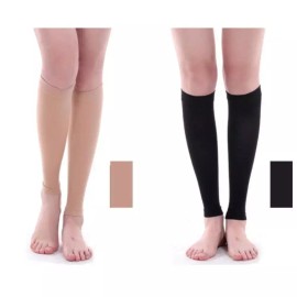 Skin 간호사 붓기예방 종아리 압박 스타킹 살색x2개 배드민턴 압박보호대 [스킨] Nurse Anti-Swelling Calf Compression Stockings Skin Color x2 Badminton Compression Supporters [Skin]