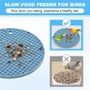 Swirge 2pcs Bird Foraging Puzzle Toy, Silicone Bird Slow Feeder