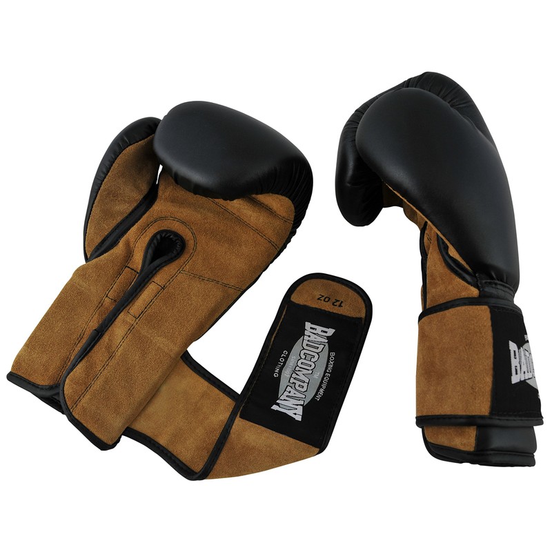 Bad Company old school leather boxing gloves for boxing training,