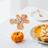 GLEAVI Gingerbread Man Snack Board: Wood Christmas Gingerbread Platter Holiday