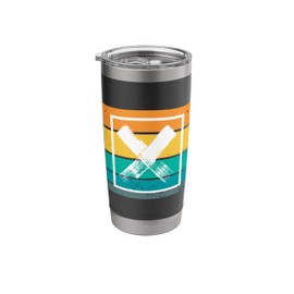 Bold statement X geometric framing modern striking brush Stainless Steel Insulated Tumbler