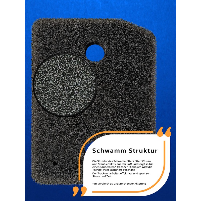 JUMA Filter for Miele Sponge Filter 9164761 Fine / Coarse