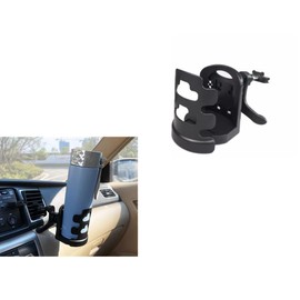 Voarge Car Air Vent Cup Holder, Universal Car Drink Cup Holder, Adjustable Cup Bottle Mount 60mm-80mm Drink Beverage Bottle Stand Holder (Black)