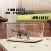 Gefryco Large Cat Litter Box with High Sided 24.6"x18.3"x12.2" -