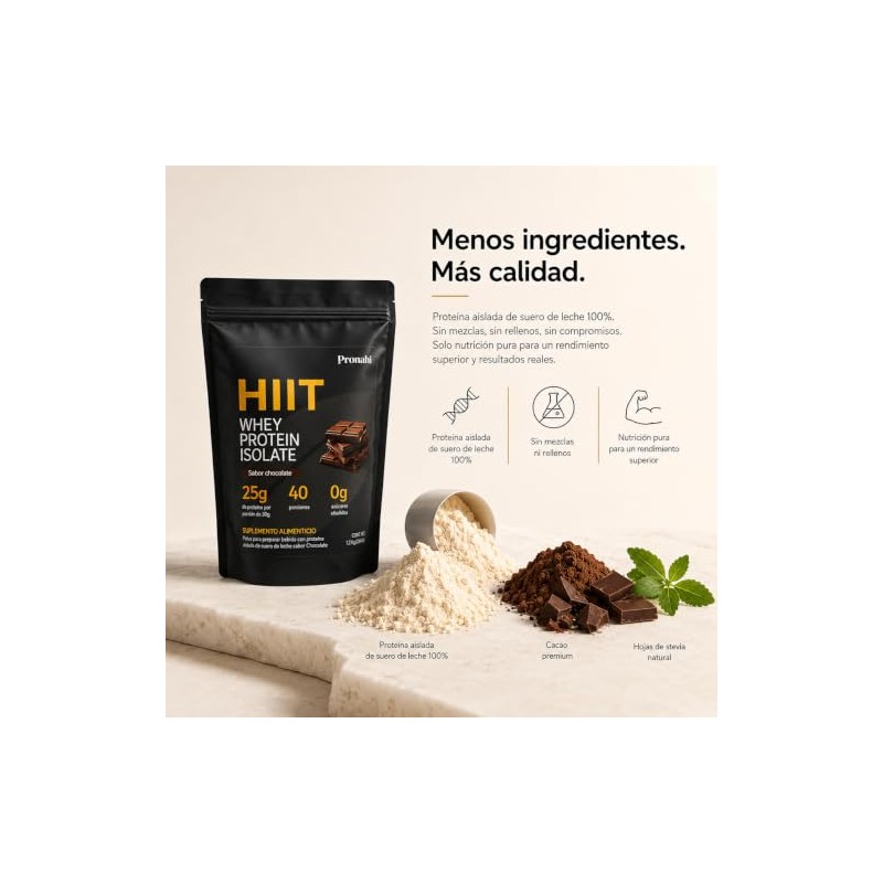 Hiit Prote Aislada Suero Leche 100 Whey Isolate