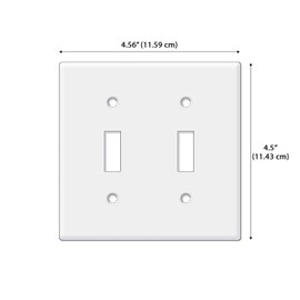 WIRESTER Double Gang Toggle Light Switch Plate/Wall Plate Cover - Mosaic Mermaid Scale