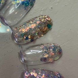 Nail Art Supplies Sequin Nail Glitter Wit Eye (WA65DEB) / 네일아트재료 스팽글 네일글리터 위트아이 (WA65DEB)