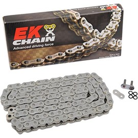 EK Motor Sport "EK Chain 520 ZVX3 Series ZX-Ring Chain - 120 Links - Chrome