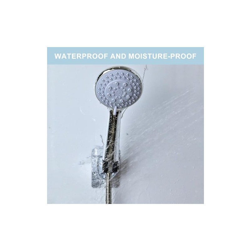 Shower Head Holder, Strong Adhesive and Waterproof Shower Head Holder