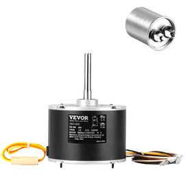 VEVOR OEM Upgraded Condenser Fan Motor, 1/10HP 1100RPM, Replacement for ac GE Genteq Carrier Bryant Payne Dayton, 5KCP39BGS069S, 5KCP39BGY915S, 3S001, 6DLL7, Reversible Rotating + Capacitor