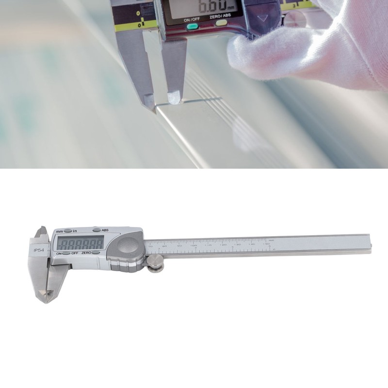 Digital Caliper Measuring Tool Industrial Electronic IP54 Waterproof 0‑6in 0‑150mm