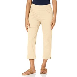 Gloria Vanderbilt Women's Amanda Pull on Capri, Almond Cream, 4