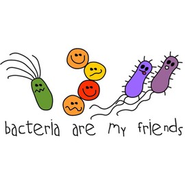 CafePress Bacteria are My Friends Throw Blanket Super Soft Fleece Plush Throw Blanket, 60"x50"