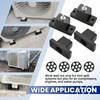 MAOPINER 4 Pack Rubber Vibration Isolator Mounting Bracket with 4