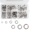 Beenlen 295 Pcs 304 Stainless Steel Spring Wave Washer Assortment