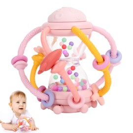 Venditer Silikon Babyrassel Hühnchen Beißring Baby, Sensorische Beißring Spielzeuge, Silikon Beißring, Motorik Spielzeug, Montessori Spielzeug, Rassel Baby