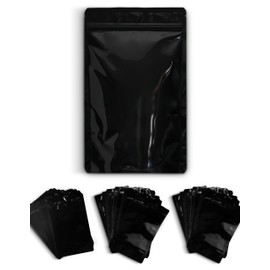 READYWISE - Mylar Bags, Large, Black, 100 Pieces, 16 Ounce, Mylar Bags, Ideal for Food Storage, Long Term Food Supply, Up to 25 Years, Resealable, Smell Proof Bag, 11"x6.75x3"