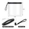 Quacc 4 PCS Clear Airport Security Liquid Bags, Reusable Waterproof