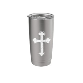 ORTHODOX CATHOLIC CROSS EASTERN GREEK CHRISTIAN CROSS Stainless Steel Insulated Tumbler