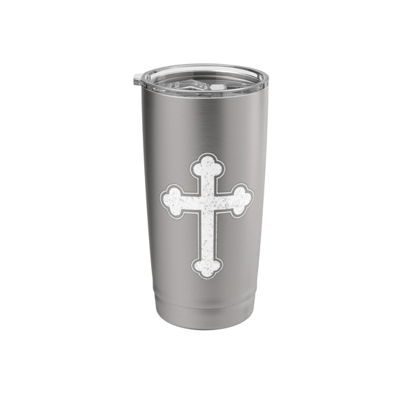 ORTHODOX CATHOLIC CROSS EASTERN GREEK CHRISTIAN CROSS Stainless Steel Insulated