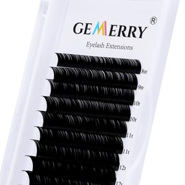 8-14mm Mixed Tray Classic Lash Extensions C Curl 0.15 Thickness Individual Eyelash Extensions 8mm | 9mm | 10mm | 11mm | 12mm | 13mm | 14mm by GEMERRY (0.15-c curl- 8-14mm mix)