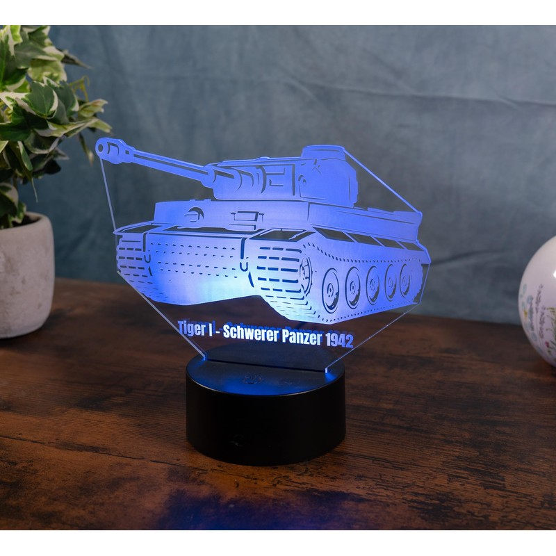 Tiger I Panzer Lampe LED 3D – Schwerer Panzer 1942