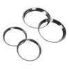 4 Pcs Air Outlet Cover Carbon Fiber Style Dashboard AC