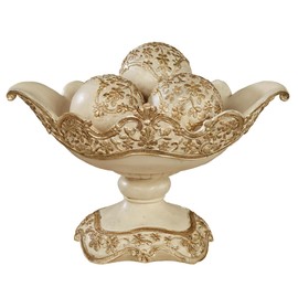 Floressa Decorative Centerpiece Bowl and Orbs Set of Four