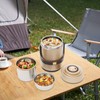 CeRaBuRET 3-Tier Sealed Stackable Food Box for Daily Office Meals,