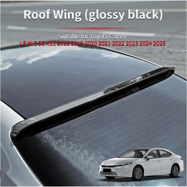 Axinda Rear Roof Wing Spoiler Wing Fit for Toyota Camry LE XLE SE XSE 2018 2019 2020 2021 2022 2023 2024 2025, Spoiler Wing Lip, Exterior Accessories (Glossy Black, Roof Wing)