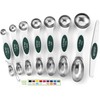 Spring Chef Magnetic Measuring Spoons Set, Dual Sided, Stainless Steel,