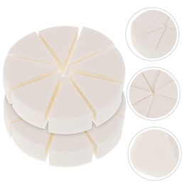 Beavorty 6 Sets Professional Beauty Makeup Sponge Fan-shaped Makeup Sponges Triangle Pads for Foundation Gentle Application Tool Compact Size Safe for Sensitive Skin