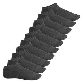 Footstar EVERYDAY! 10 | 20 Pairs Women's & Men's Trainer Socks Short Trainer Socks Short Socks, charcoal, 39 - 42