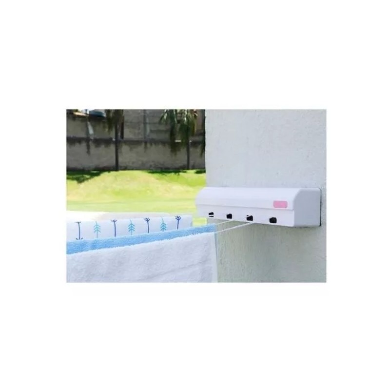 Kuk Tendedero Retráctil Plegable De Pared 4 Líneas