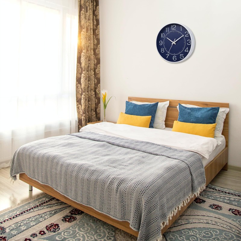 HZDHCLH Wall Clock, Quiet, Continuous Second Hand, Simple, Small, 9.8