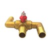 4-way Automobile Heating Water Valve, Brass Automotive Integrated Manual Control