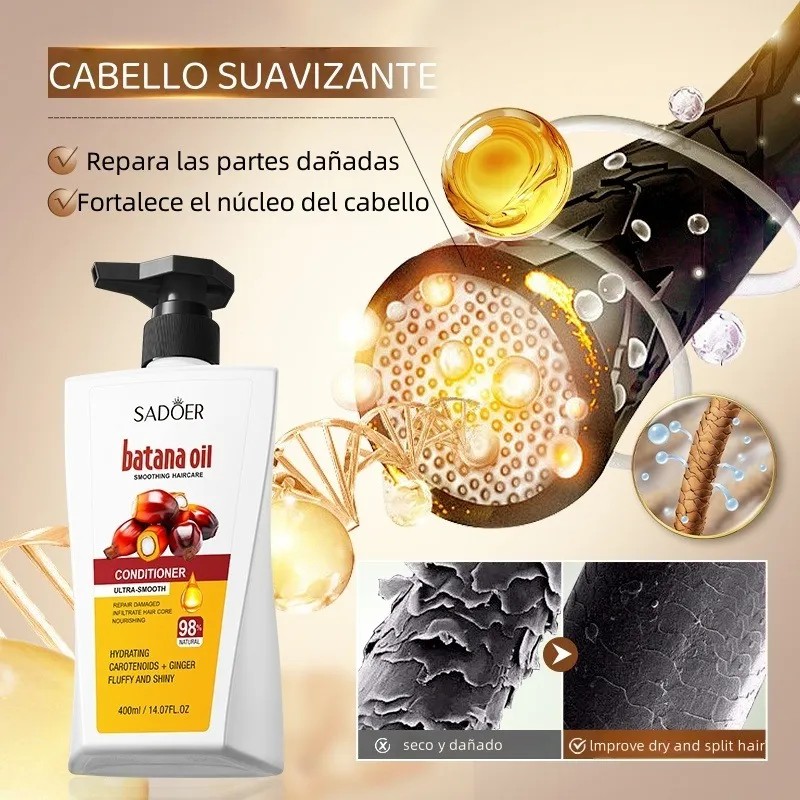 Aceite De Batana Acondicionador Cuidado De Cabello 400ml