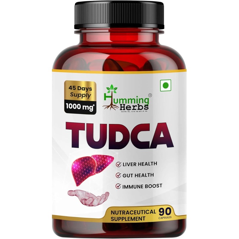 TUDCA 1000mg – 90 Capsules | Tauroursodeoxy<wbr/>cholic Acid Supplement |