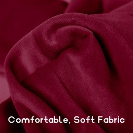 Anopo Small Velvet Wristlet Purse for Women Elegant Clutch Evening Bag Wrist Bag Sleeve-Knot-Pouch Red