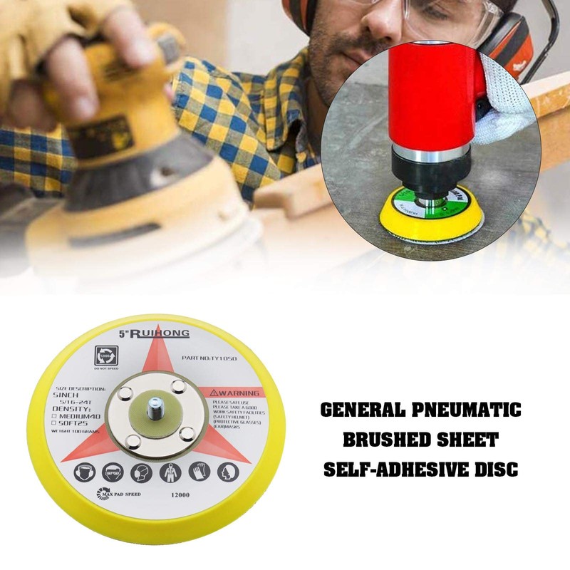 eMagTech 5 Inch/125mm Hook And Loop Sander Backing Pad M8