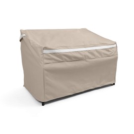 Covermates Outdoor Patio Sofa Cover - Premium Polyester, Weather Resistant, Drawcord Hem, Seating and Chair Covers, 64W x 34D x 38H, Clay